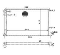 Radiator, engine cooling