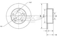 Bremžu diski TX 70-02 TOMEX brakes