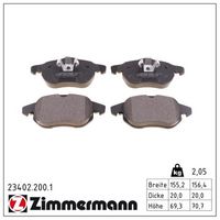 комплект спирачно феродо, дискови спирачки