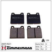 комплект спирачно феродо, дискови спирачки