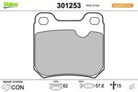 Bremsbelagsatz, Scheibenbremse