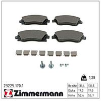 комплект спирачно феродо, дискови спирачки