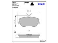 комплект спирачно феродо, дискови спирачки