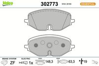 Bremsbelagsatz, Scheibenbremse