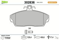 Bremsbelagsatz, Scheibenbremse