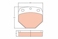 Bremsbelagsatz, Scheibenbremse