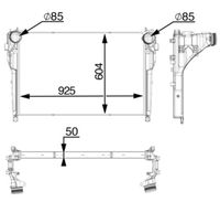 Thumbnail - Intercooler, inlaatluchtkoeler - CI556000P - MAHLE