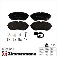 комплект спирачно феродо, дискови спирачки