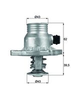 Thumbnail - Thermostaat, koelvloeistof - TM11105 - MAHLE