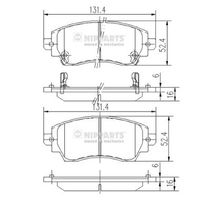 комплект спирачно феродо, дискови спирачки