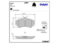комплект спирачно феродо, дискови спирачки