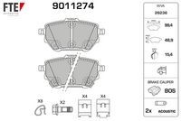 Bremsbelagsatz, Scheibenbremse