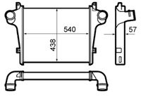 Thumbnail - Intercooler, inlaatluchtkoeler - CI397000P - MAHLE