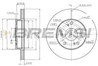 Спирачен диск CD7939V BREMSI