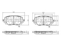 комплект спирачно феродо, дискови спирачки