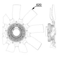 Thumbnail - Koelventilatorwiel - CFF524000P - MAHLE