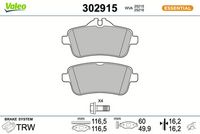 Bremsbelagsatz, Scheibenbremse