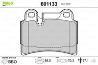 Bremsbelagsatz, Scheibenbremse
