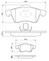 Bremsbelagsatz, Scheibenbremse