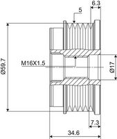 Ελεύθερη περιστροφή γεννήτριας VALEO NEW SPARE PART