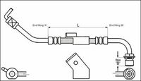 Conducta / cablu frana METZGER AUTOTEILE, Cod: 4112333
