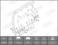 BERAL Remvoeringsset, trommelrem 3