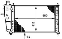 Thumbnail - Radiateur - CR598000S - MAHLE