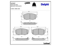 комплект спирачно феродо, дискови спирачки