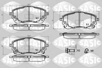 комплект спирачно феродо, дискови спирачки