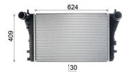 Thumbnail - Intercooler, inlaatluchtkoeler - CI555000P - MAHLE