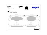 комплект спирачно феродо, дискови спирачки