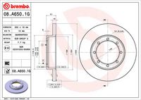 Disc frana BREMBO, Cod: 08.A650.1G