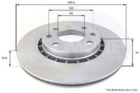 Disc frana COMLINE, Cod: ADC1102V