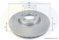 Disc frana COMLINE, Cod: ADC2711V