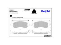 комплект спирачно феродо, дискови спирачки