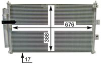 Thumbnail - Condensor, airconditioning - AC835000S - MAHLE