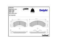 комплект спирачно феродо, дискови спирачки