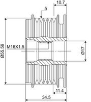 Ελεύθερη περιστροφή γεννήτριας VALEO NEW SPARE PART