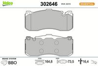 Bremsbelagsatz, Scheibenbremse