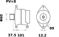 Thumbnail - Dynamo / alternator - MG610 - MAHLE