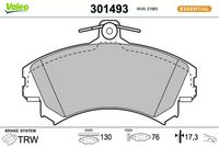 Bremsbelagsatz, Scheibenbremse