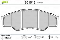 Bremsbelagsatz, Scheibenbremse