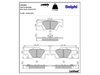 комплект спирачно феродо, дискови спирачки