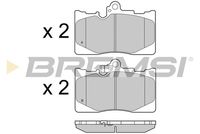 Комплект спирачно феродо, дискови спирачки BP3418 BREMSI