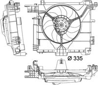 Thumbnail - Koelventilatorwiel - CFF211000P - MAHLE