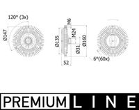 Thumbnail - Koppeling, radiateurventilator - CFC57001P - MAHLE