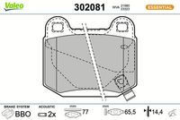 Bremsbelagsatz, Scheibenbremse