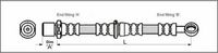 Conducta / cablu frana METZGER AUTOTEILE, Cod: 4110200