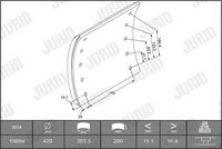 Bremsbelagsatz, Trommelbremse