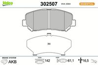 комплект спирачно феродо, дискови спирачки